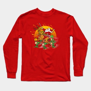 Xmas War Ugly Sweater by Tobe Fonseca Long Sleeve T-Shirt